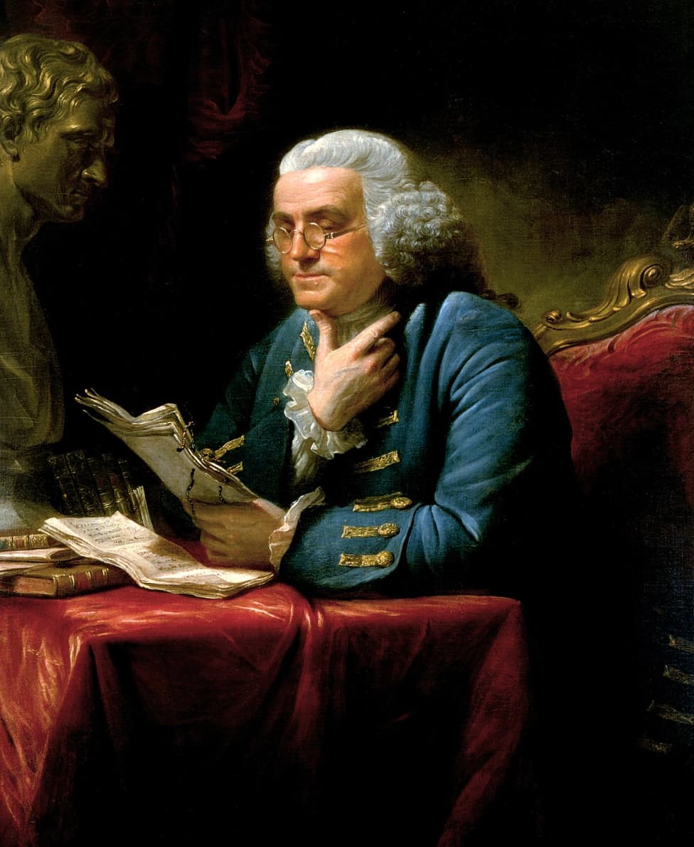 benjamin franklin writing